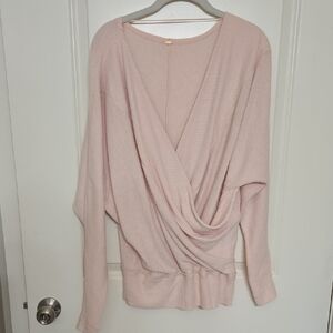 Free People Soft Pink Knit Top